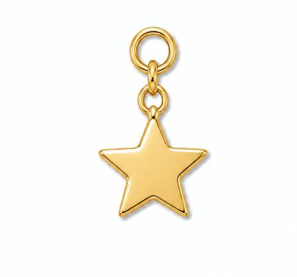 STAR CHARM best gold plated tarnish and water resistant piece by Irish Jewellery brand - Lynott Jewellery