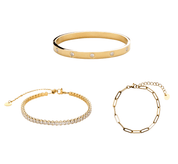 Core Bracelet Set best gold plated tarnish and water resistant piece by Irish Jewellery brand - Lynott Jewellery