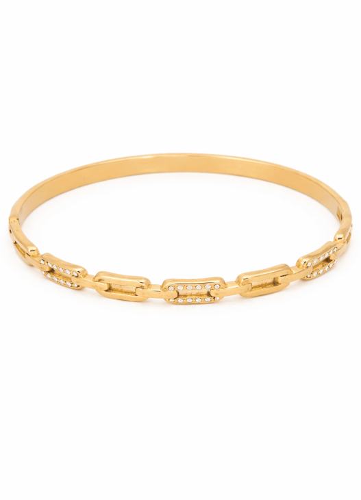 KATJA MIA LUSTRE BANGLE best gold plated tarnish and water resistant piece by Irish Jewellery brand - Lynott Jewellery