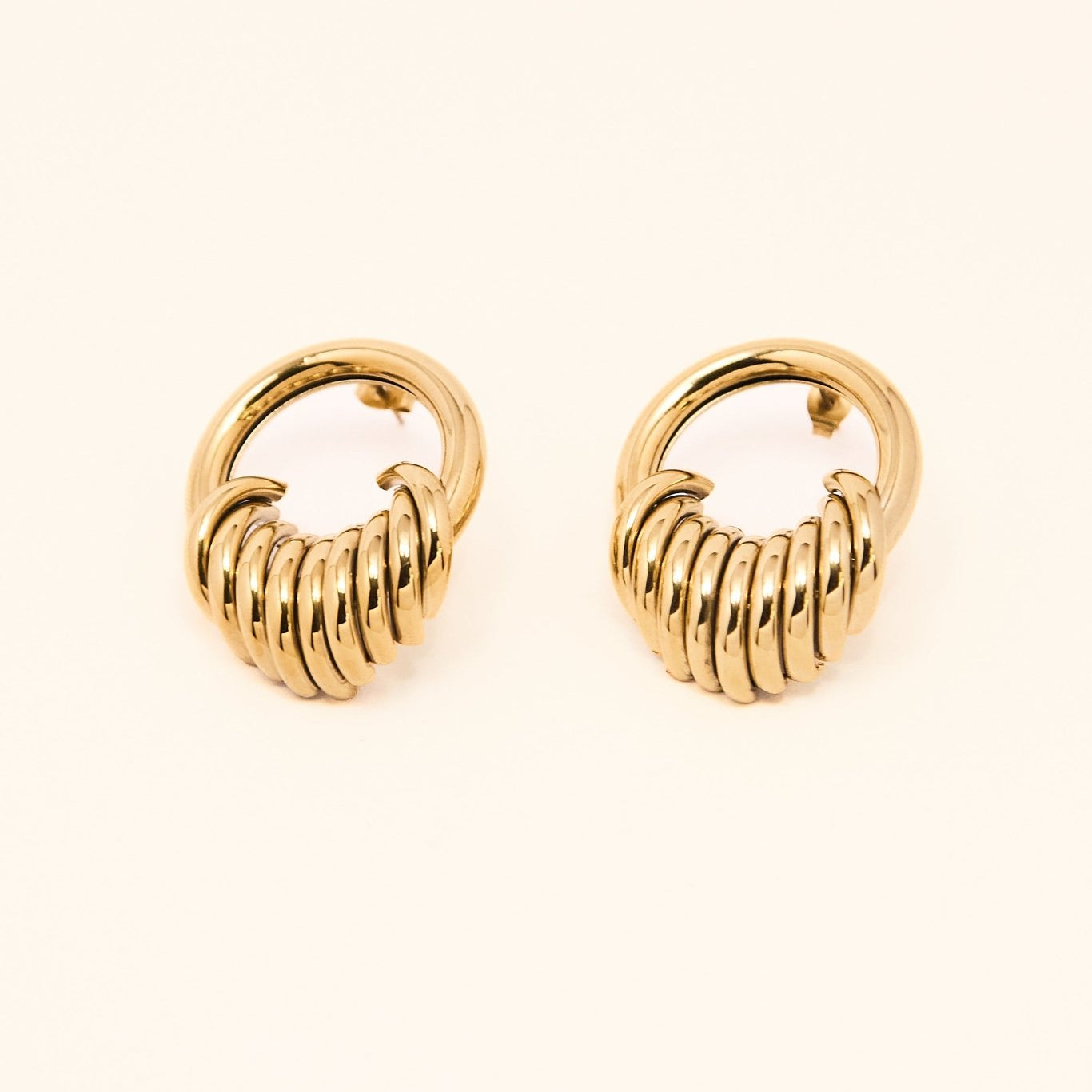 KATJA MIA MUSE EARRINGS best gold plated tarnish and water resistant piece by Irish Jewellery brand - Lynott Jewellery