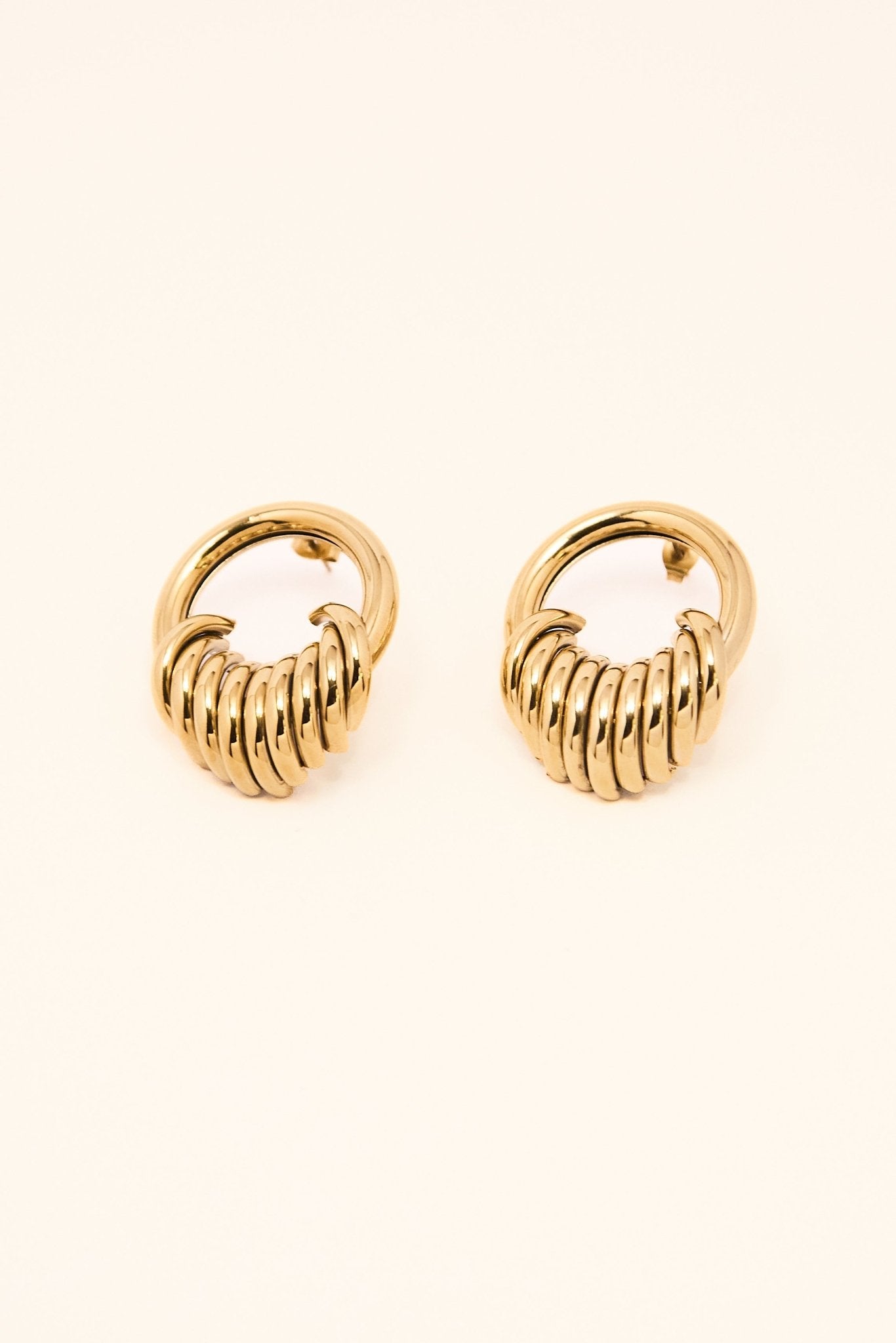 KATJA MIA MUSE EARRINGS best gold plated tarnish and water resistant piece by Irish Jewellery brand - Lynott Jewellery