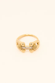 KATJA MIA LUSTRE RING best gold plated tarnish and water resistant piece by Irish Jewellery brand - Lynott Jewellery