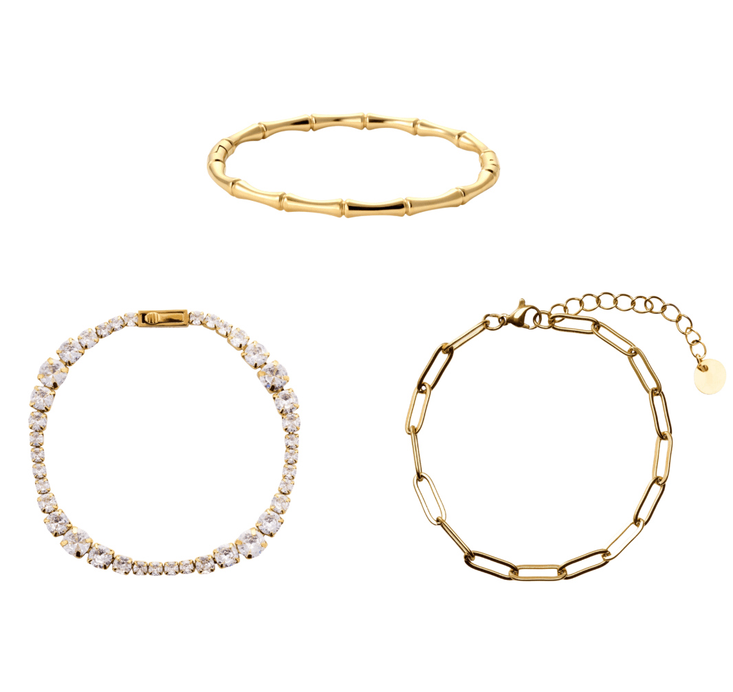 Statement Layers Set best gold plated tarnish and water resistant piece by Irish Jewellery brand - Lynott Jewellery