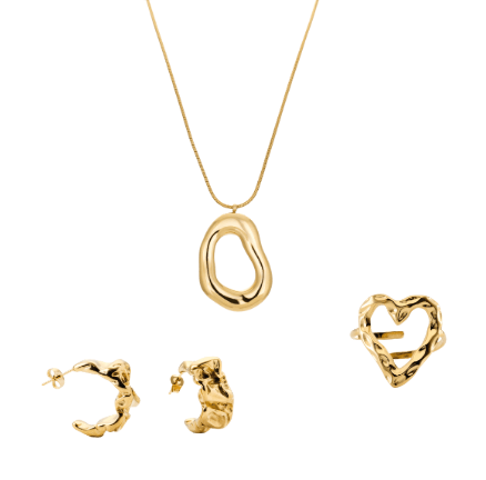 Festival Fever Set best gold plated tarnish and water resistant piece by Irish Jewellery brand - Lynott Jewellery