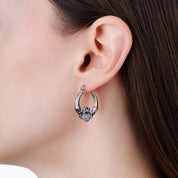 Gold Chunky Claddagh Earrings & Ring (Boxed Gift Set) best gold plated tarnish and water resistant piece by Irish Jewellery brand - Lynott Jewellery