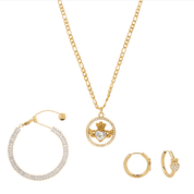 Grá Layers Set best gold plated tarnish and water resistant piece by Irish Jewellery brand - Lynott Jewellery
