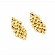 KATJA MIA JASMINE EARRINGS best gold plated tarnish and water resistant piece by Irish Jewellery brand - Lynott Jewellery