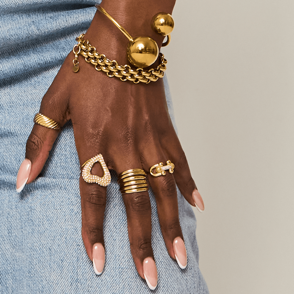 KATJA MIA JASMINE BRACELET best gold plated tarnish and water resistant piece by Irish Jewellery brand - Lynott Jewellery