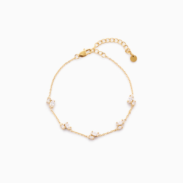RACHEL GORRY - CHELSEA MARQUISE BRACELET best gold plated tarnish and water resistant piece by Irish Jewellery brand - Lynott Jewellery