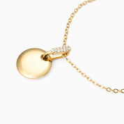 LOTTIE ENGRAVABLE DISC BRACELET best gold plated tarnish and water resistant piece by Irish Jewellery brand - Lynott Jewellery