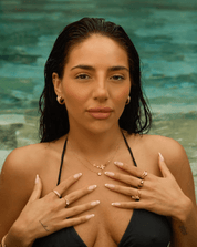 Power Stack Ring Set best gold plated tarnish and water resistant piece by Irish Jewellery brand - Lynott Jewellery