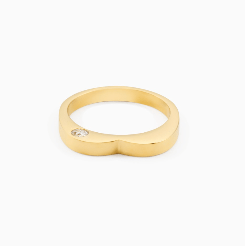 MEGAN FORTE CLARKE MOOD AND MONSTER STACKING RING best gold plated tarnish and water resistant piece by Irish Jewellery brand - Lynott Jewellery