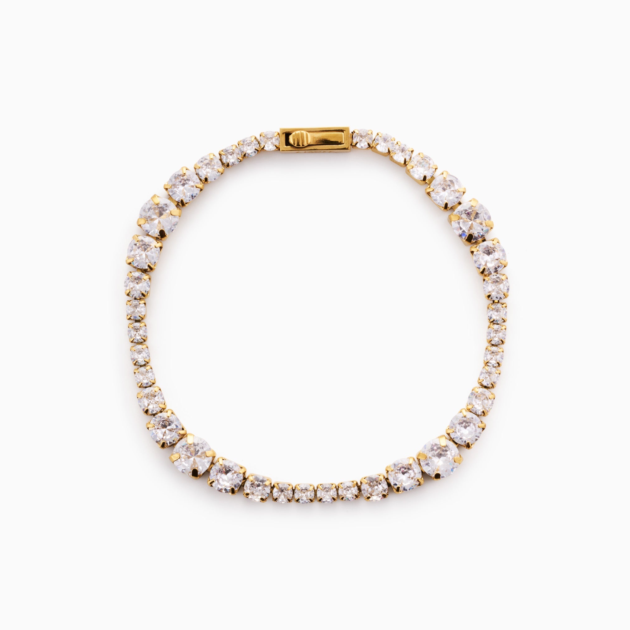 RACHEL GORRY - LEXI TENNIS BRACELET best gold plated tarnish and water resistant piece by Irish Jewellery brand - Lynott Jewellery