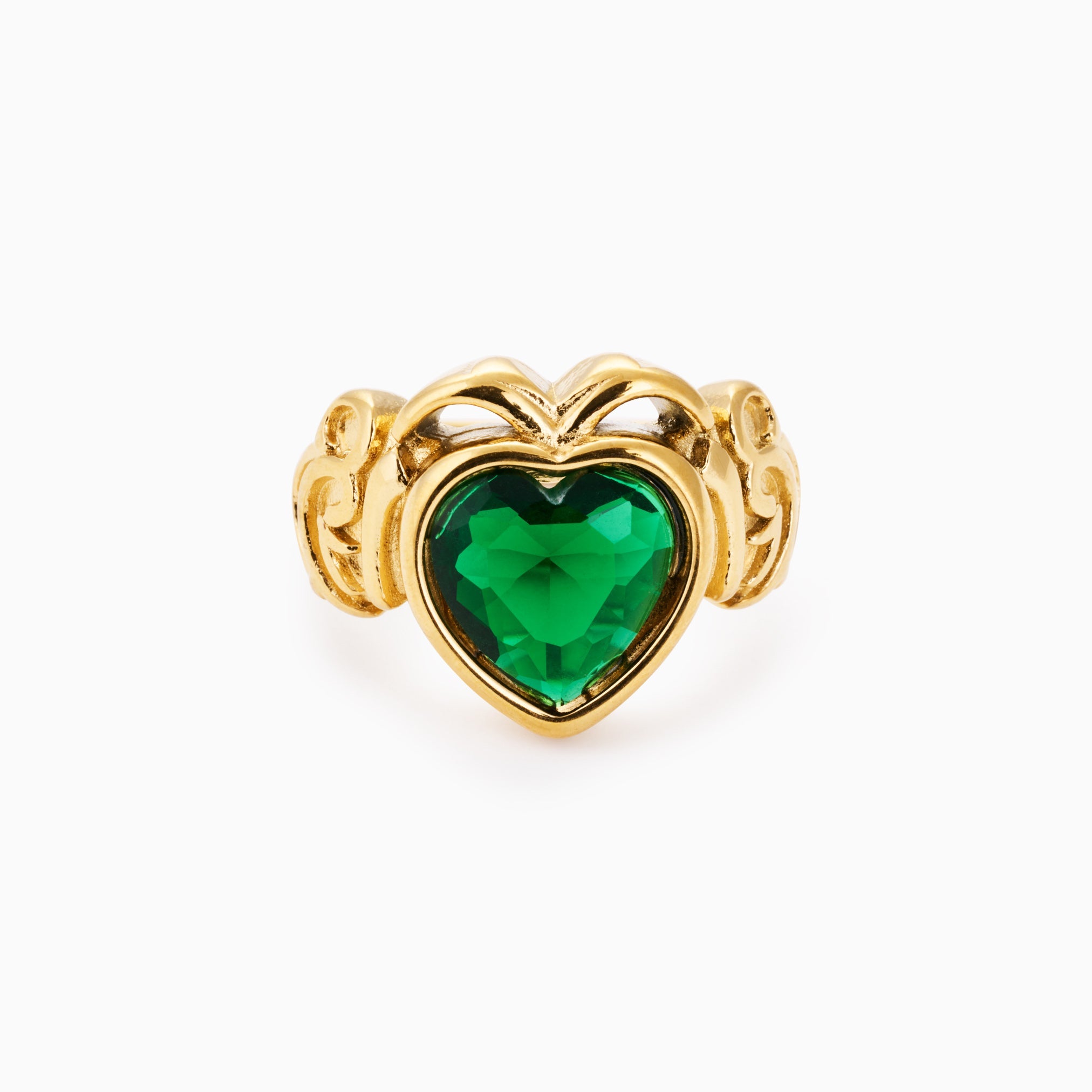 Gold Chunky Claddagh Earrings & Ring (Boxed Gift Set) best gold plated tarnish and water resistant piece by Irish Jewellery brand - Lynott Jewellery