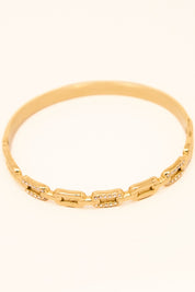 KATJIA MIA LUSTRE BANGLE best gold plated tarnish and water resistant piece by Irish Jewellery brand - Lynott Jewellery