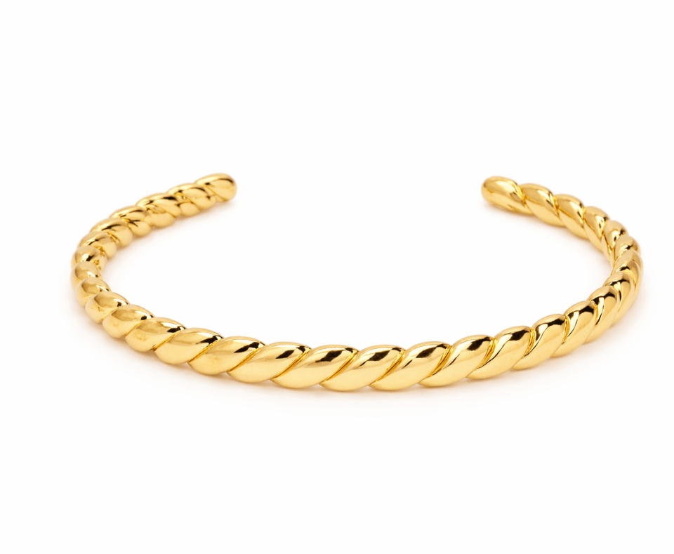 KATJIA MIA MODERN GIRL BANGLE best gold plated tarnish and water resistant piece by Irish Jewellery brand - Lynott Jewellery