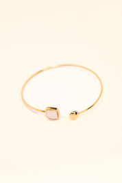 KATJA MIA OPALITE BANGLE best gold plated tarnish and water resistant piece by Irish Jewellery brand - Lynott Jewellery