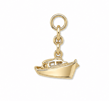 SAIL AWAY CHARM best gold plated tarnish and water resistant piece by Irish Jewellery brand - Lynott Jewellery