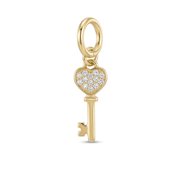 LOCK CHARM best gold plated tarnish and water resistant piece by Irish Jewellery brand - Lynott Jewellery