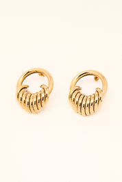 KATJA MIA MUSE EARRINGS best gold plated tarnish and water resistant piece by Irish Jewellery brand - Lynott Jewellery
