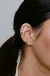 RACHEL GORRY - PAULA STUDS EARRINGS best gold plated tarnish and water resistant piece by Irish Jewellery brand - Lynott Jewellery