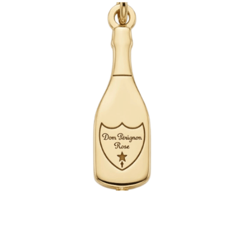 PROSECCO CHARM best gold plated tarnish and water resistant piece by Irish Jewellery brand - Lynott Jewellery