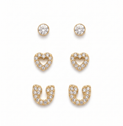 HORSEGIRL STUD SET best gold plated tarnish and water resistant piece by Irish Jewellery brand - Lynott Jewellery