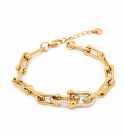KATJA MIA LUSTRE CHUNKY BRACELET best gold plated tarnish and water resistant piece by Irish Jewellery brand - Lynott Jewellery