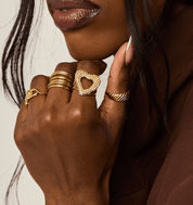 KATJA MIA VENUS RING best gold plated tarnish and water resistant piece by Irish Jewellery brand - Lynott Jewellery