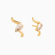 RACHEL GORRY - PAULA STUDS EARRINGS best gold plated tarnish and water resistant piece by Irish Jewellery brand - Lynott Jewellery